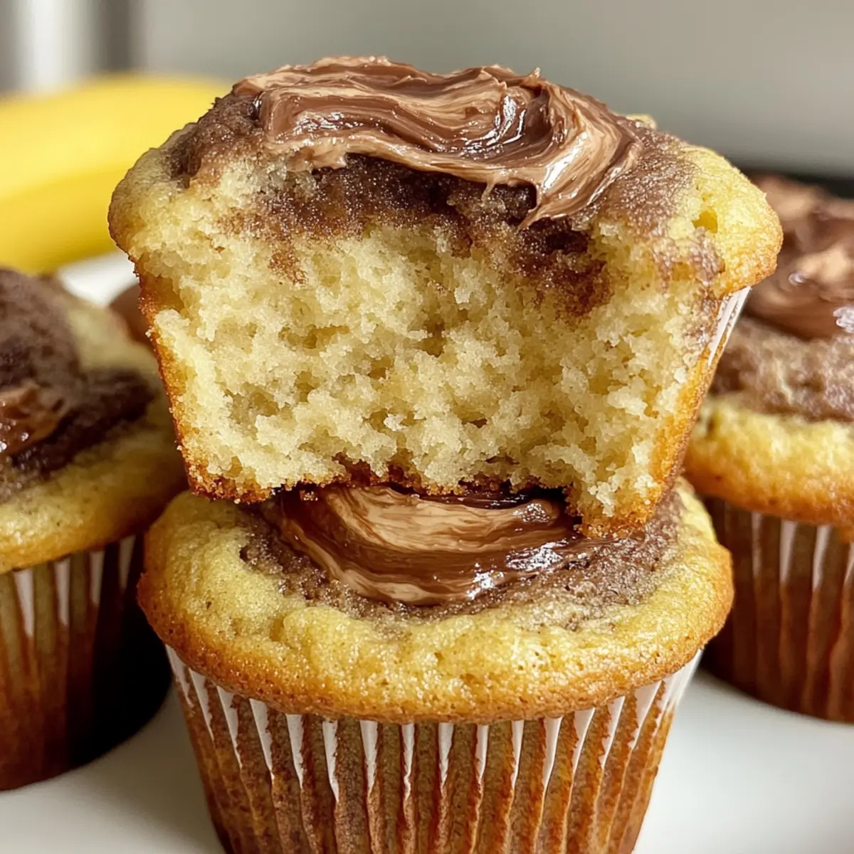 Nutella Swirl Banana Muffins - Indulgent Treat for All! 3 4de9ae29 5320 4716 b3b8 1d728e426598br kynyh7