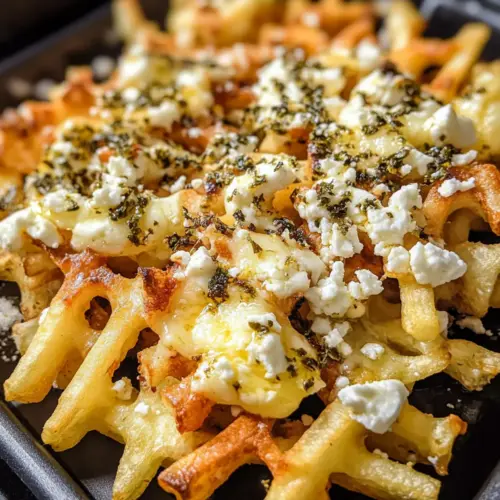 Greek Lemon Feta Fries for a Zesty Comfort Food Escape 1 Greek Lemon Feta Fries