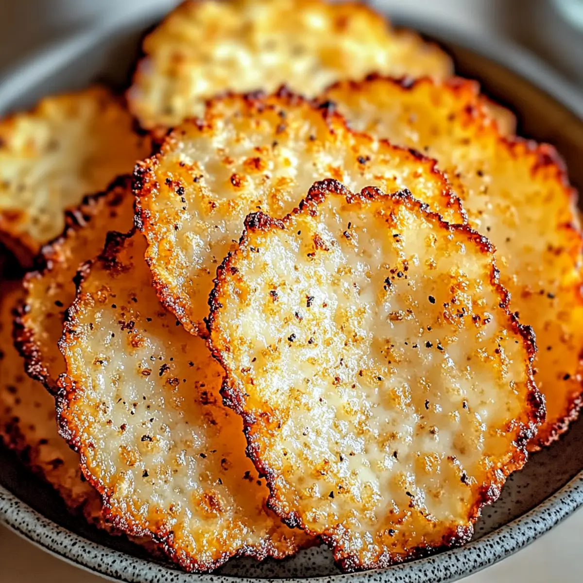 Crispy Cottage Cheese Chips