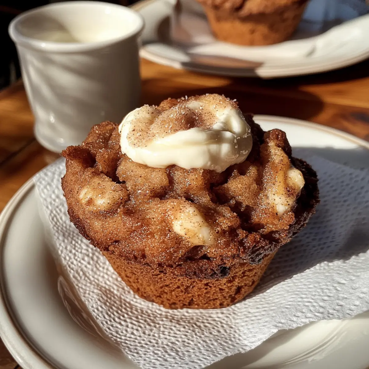 Decadent Brown Butter Cinnamon Roll Cream Cheese Muffins 4 Brown Butter Cinnamon Roll Cream Cheese Muffins