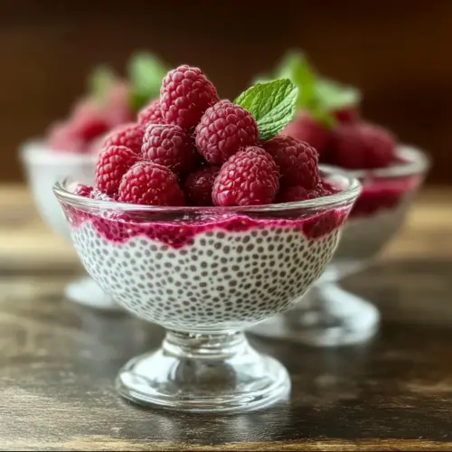 Vanilla Raspberry Chia Pudding