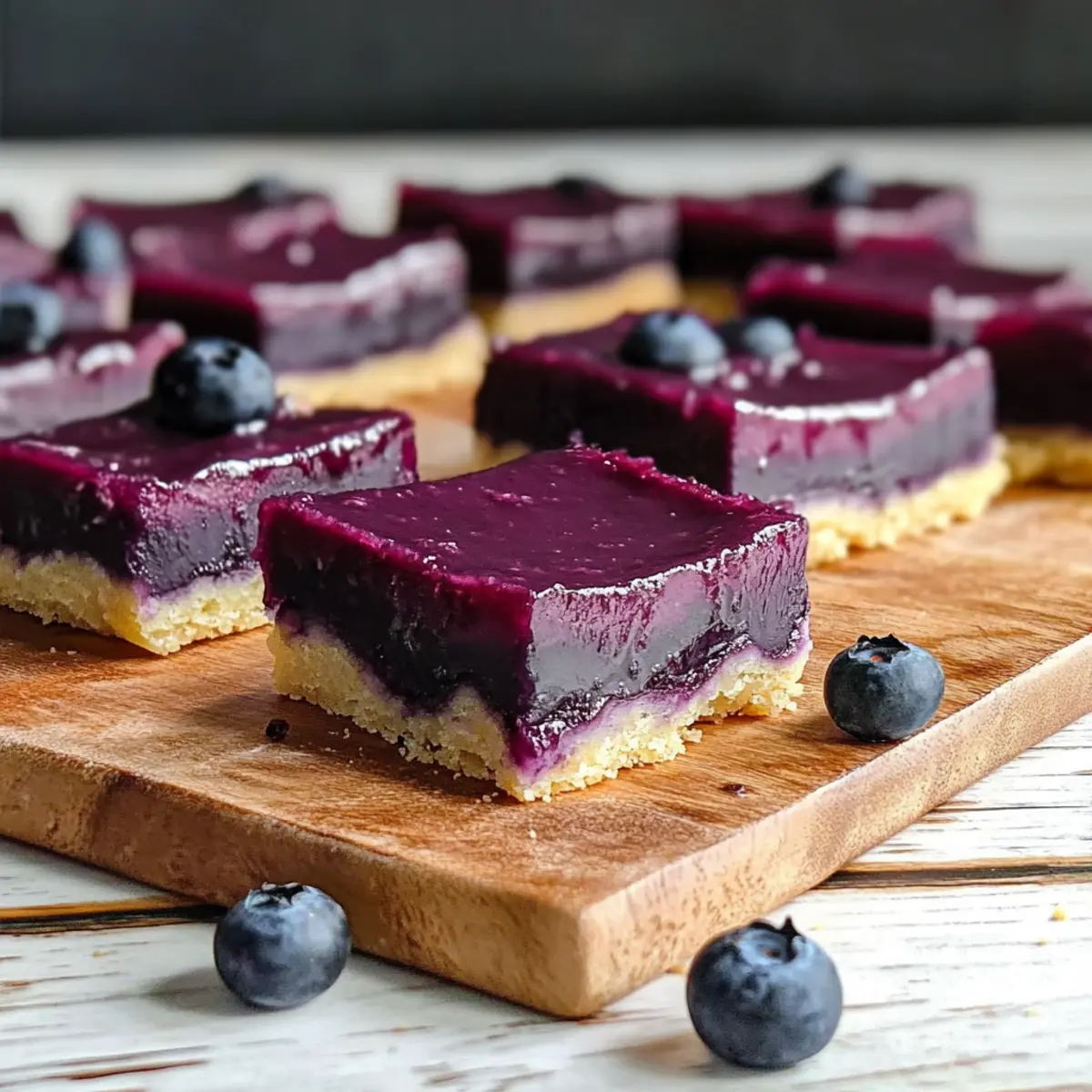 Silky Blueberry Curd Bars with Zesty Lemon Shortbread Bliss 4 Blueberry Curd Bars