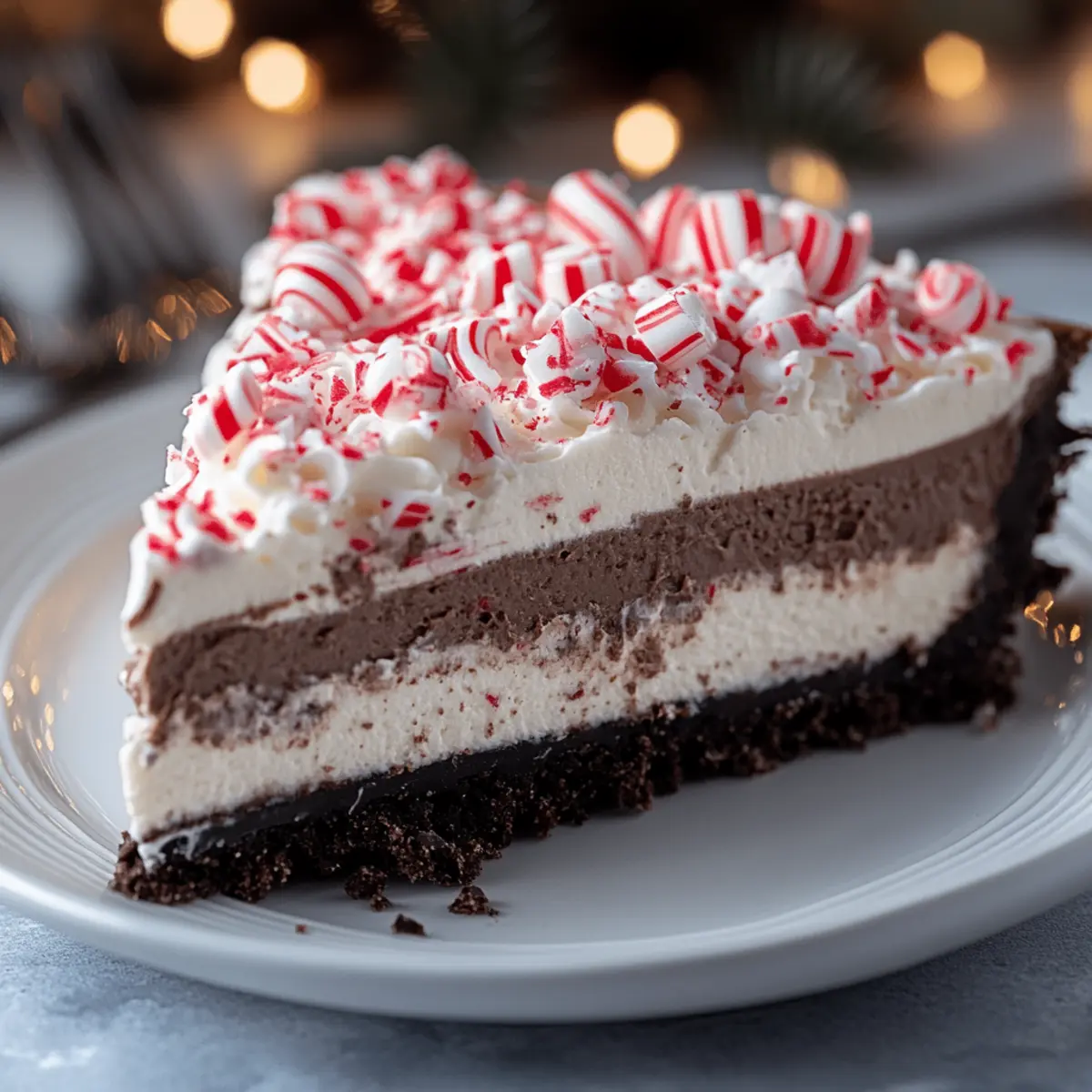 Peppermint Bark Cheesecake