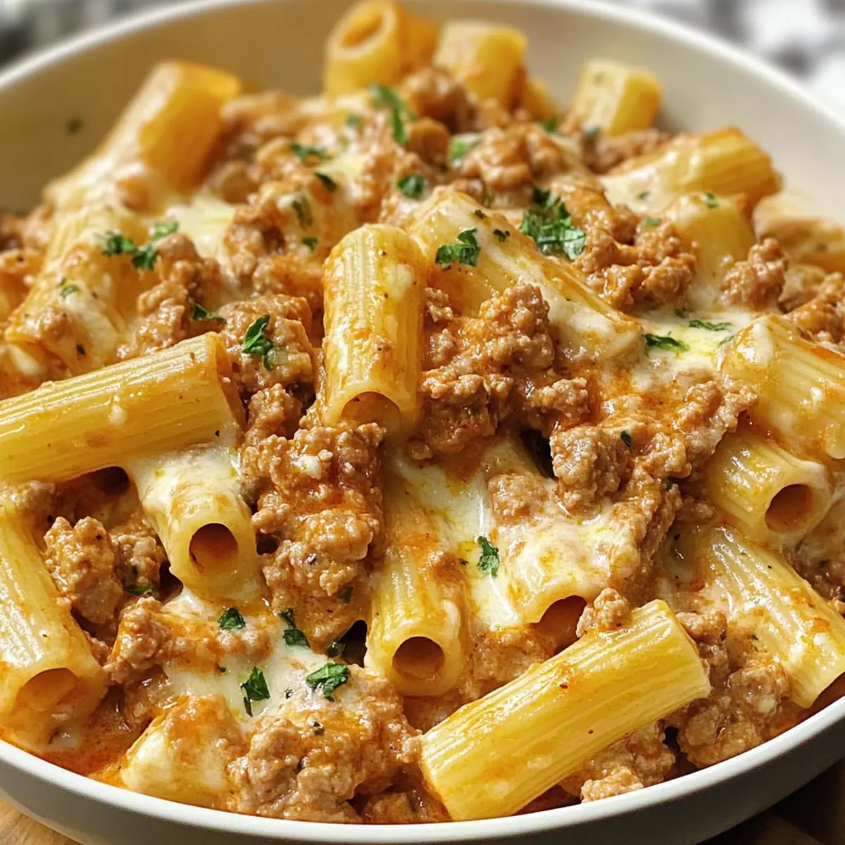 Creamy Rigatoni with Boursin Cheese