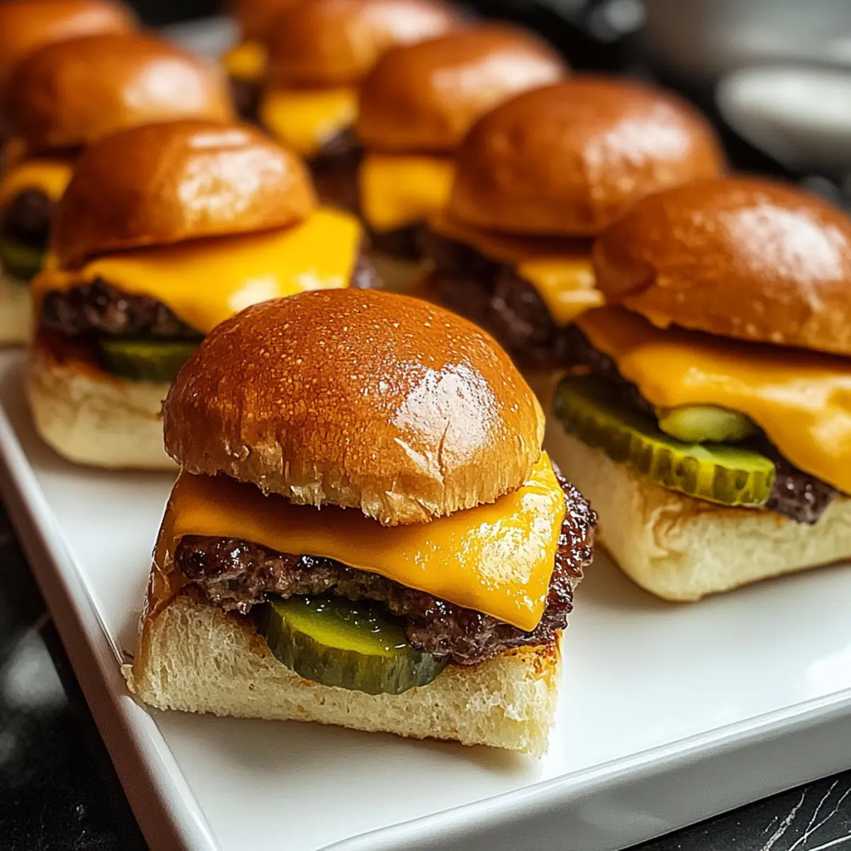 Sheetpan Burger Sliders