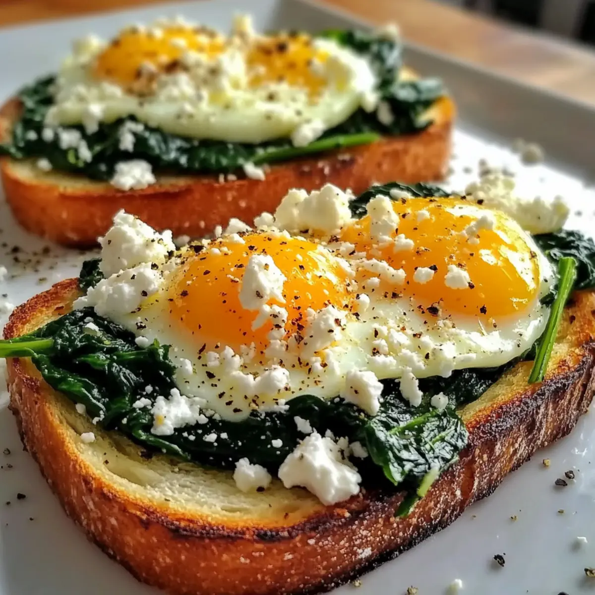 Delicious Spinach and Feta Egg Toast for a Gourmet Breakfast 1 a117da25 03ac 4964 b280