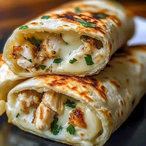 Irresistible Cheesy Garlic Chicken Wraps for Busy Nights 11 Cheesy Garlic Chicken Wraps