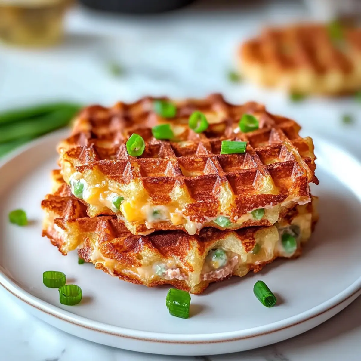 Savory Tuna Melt Chaffle
